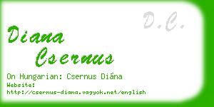 diana csernus business card